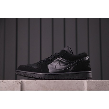 Air Jordan 1 Low Mystic Green All Black 553558-025