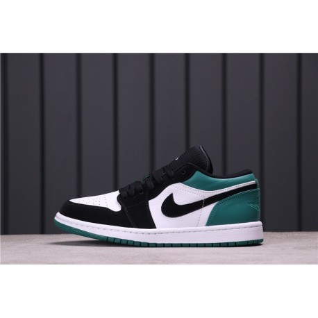 Air Jordan 1 Low Mystic Green Dark Green White Black 553558-113