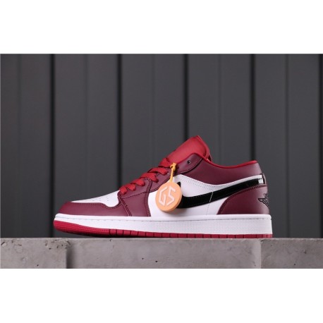 Air Jordan 1 Low Noble Red Red White Black 553558-604