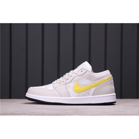 Air Jordan 1 Low Palm Tree Beige Yellow CK3022-107