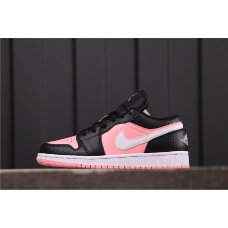 Air Jordan 1 Low Pink Quartz Pink Black White 554723-016