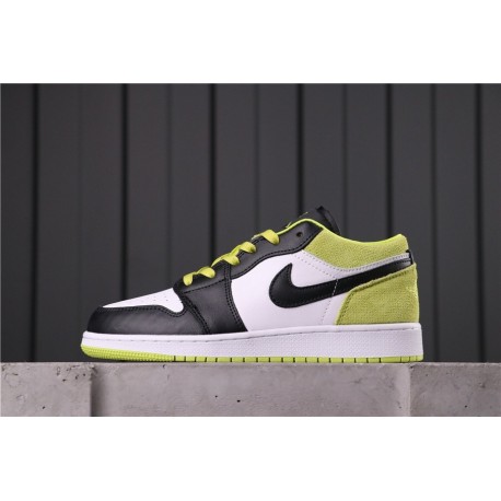 Air Jordan 1 Low BHM BLACK CYBER Green Black White CK3022-003