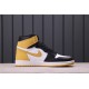 Air Jordan 1 High Yellow Ochre Yellow Black White 555088-109