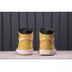 Air Jordan 1 High Yellow Ochre Yellow Black White 555088-109