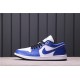 Air Jordan 1 Low Blue White 553558-401