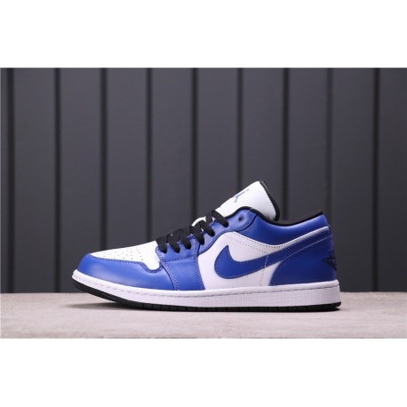 Air Jordan 1 Low Blue White 553558-401