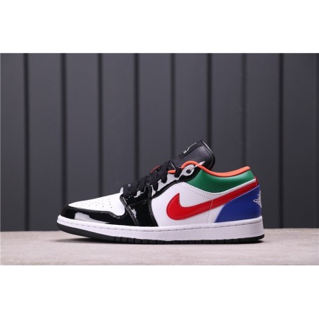 Air Jordan 1 Low Multi-Color Black White Red CZ4776-101