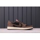 Men Travis Scott x Air Jordan 1 Low Brown CQ4277-001