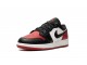 Nike Air Jordan 1 Low (GS) BRED TOE 553560-161 Shoes