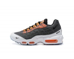 Mens Nike Air Max 95 TT Grey White Orange Sneakers DD1871 001