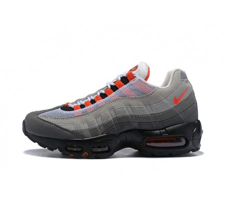 Mens Nike Air Max 95 OG Grey Red Sneakers AT2865 100