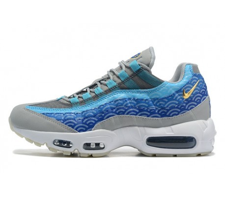 Mens Nike Air Max 95 TT Blue Grey White Sneakers CW7992 001