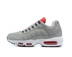 Mens Nike Air Max 95 TT Grey White and Red Sneakers