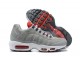 Mens Nike Air Max 95 TT Grey White and Red Sneakers