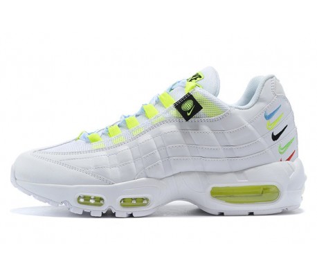 Women/Men Nike Air Max 95 TT Worldwide White Yellow Sneakers CV9030 100