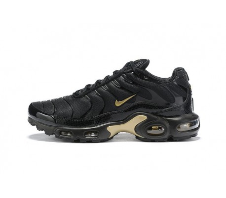 Mens Nike Air Max Plus Tn Black Gold 852630 001 Sneakers