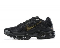 Mens Nike Air Max Plus Tn Black Gold Sneakers