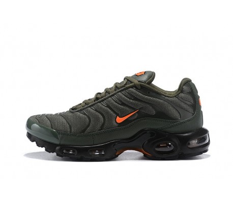 Mens Nike Air Max Plus Tn Green Orange Sneakers