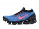 Women/Men Nike Air VaporMax Flyknit 3 Black Blue Sneakers AJ6900 015