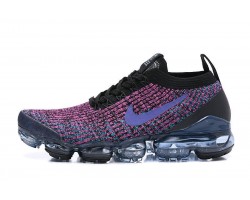 Women/Men Nike Air VaporMax Flyknit 3 Black Purple Sneakers AJ6900 009