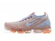 Women/Men Nike Air VaporMax Flyknit 3 White Orange Sneakers AJ6910 400