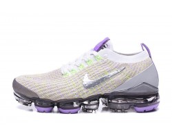 Women/Men Nike Air VaporMax Flyknit 3 White Purple Sneakers AJ6900 102