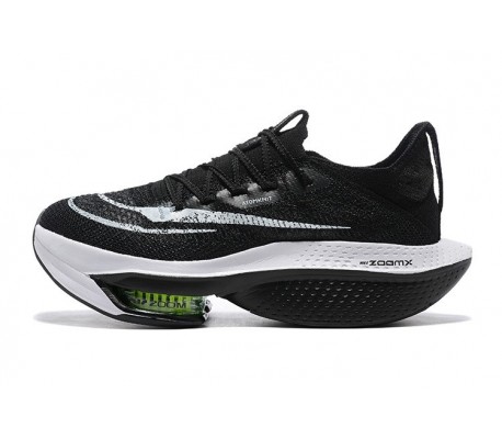 Women/Men Nike Air Zoom Alphafly Next 2 Black and White Sneakers