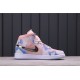 Air Jordan 1 Mid SE Team Fluorescent Pink Blue White CW6008-600