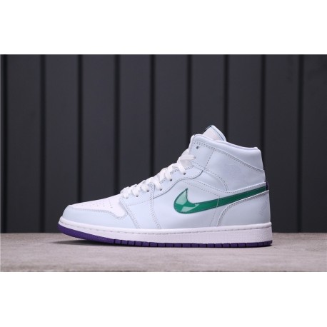 Air Jordan 1 Mid SE Nike Hoops White Green CW5853-100