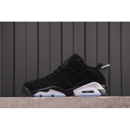 Air Jordan 6 Low Chrome Black White 304401-003